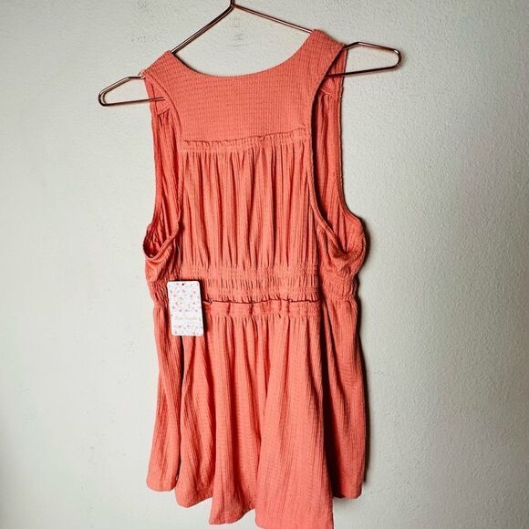 NWT Free People Beach Bound Pink Sand Plunge Tank Medium - Picture 11 of 11